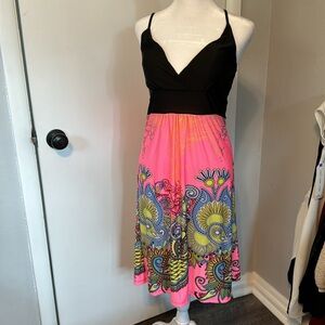 Pink island style dress